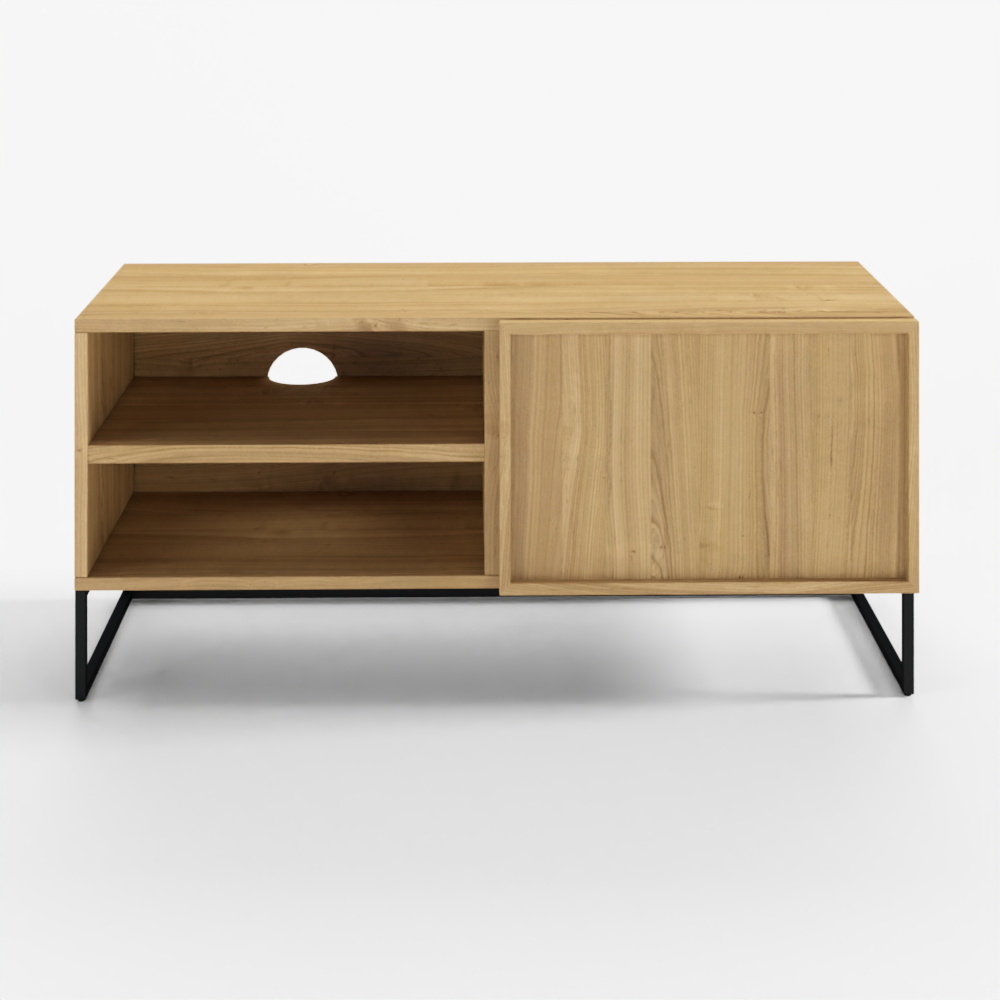 Taiana Single Door TV Stand in Oak