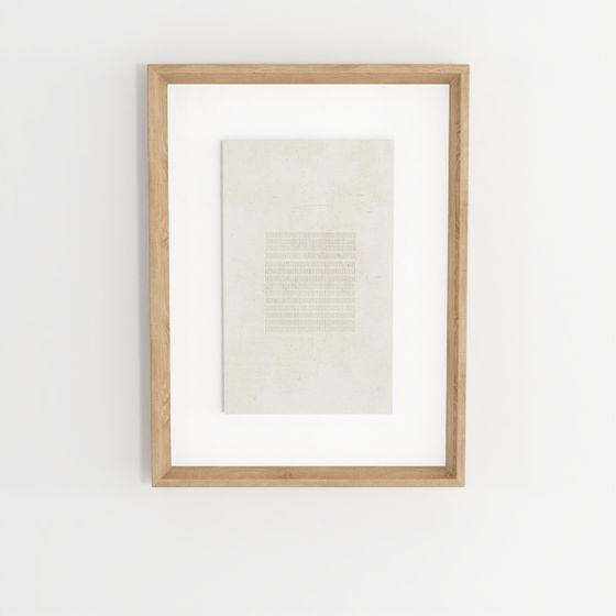 Sormina Picture with Brown Stripes in the Centre