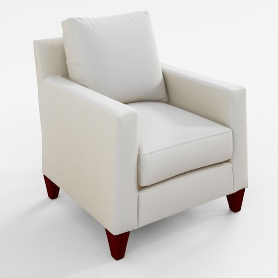 Bespoke Chair with Weltless Track Arm