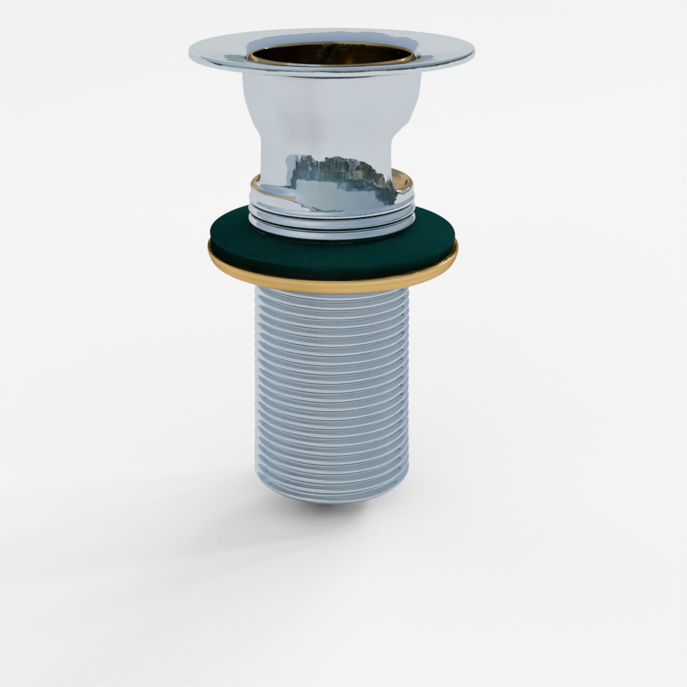 Raccord de vidange - Chrome (2)