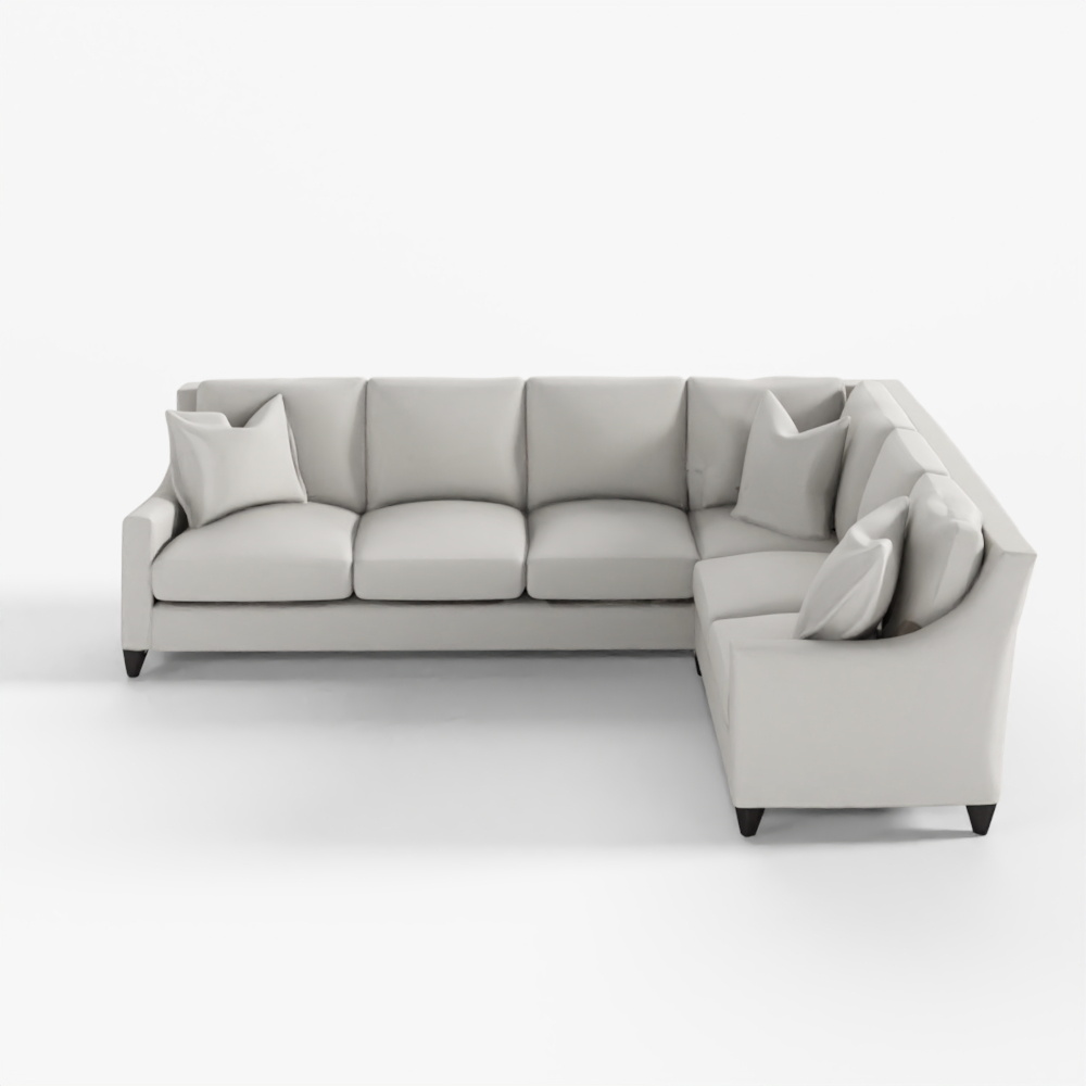 โซฟาเบสโป๊กส่วนมุมแขนลาดไม่มีรอยตะเข็บสไตล์โมเดิร์น