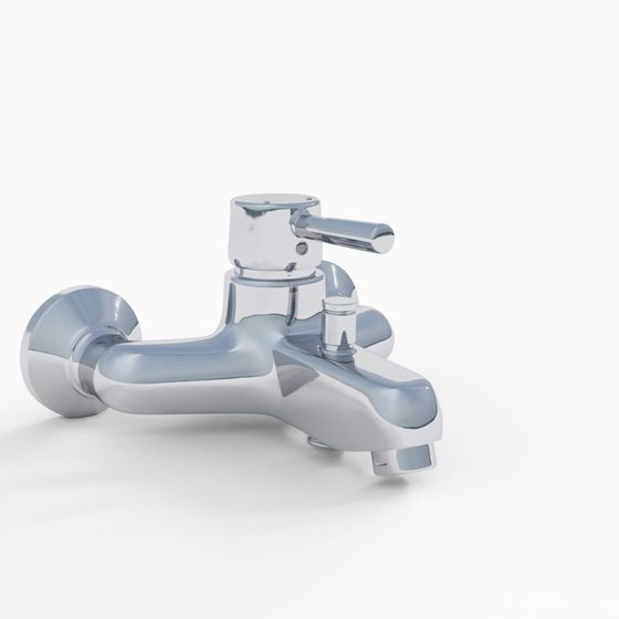 ก๊อกผสมติดผนังคันโยกเดียว