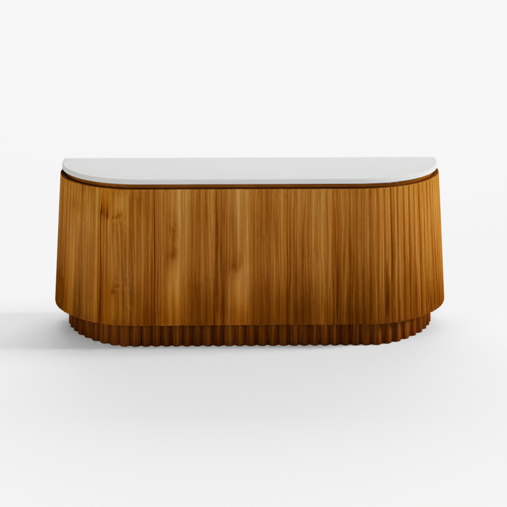 Console Maxime avec plateau en pierre