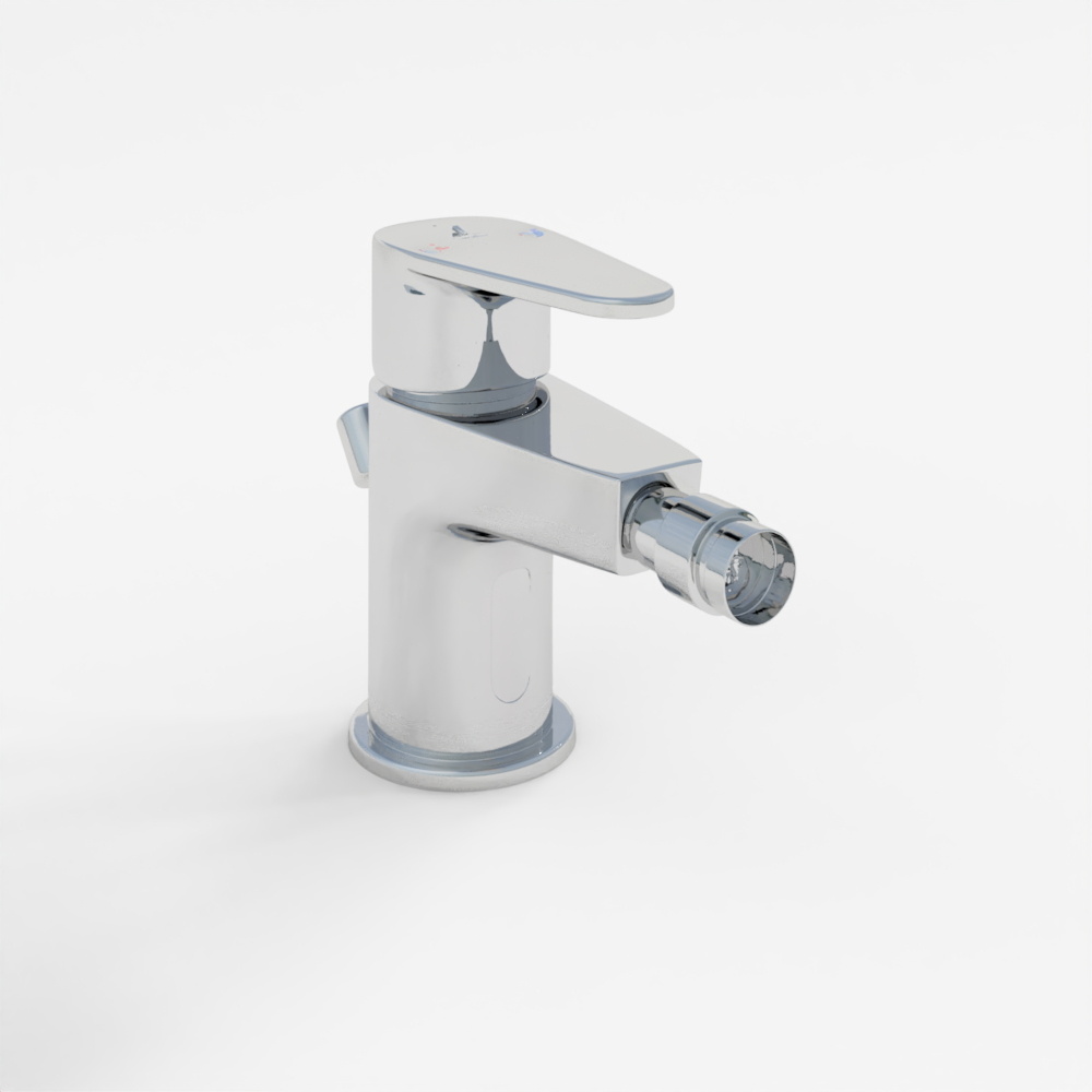 Miscelatore Bidet Monocomando 1 Foro - Cromo Nero