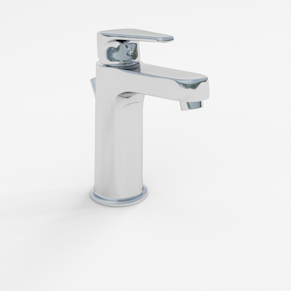 Mezclador de Lavabo de Una Palanca - Cromo (2)