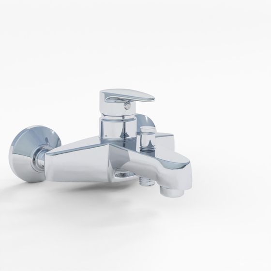 Vòi Trộn Đơn Tay Gắn Tường - Chrome