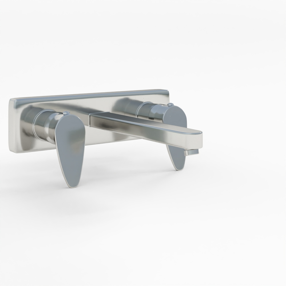 Two Concealed Stop Cocks - Stainless Steel