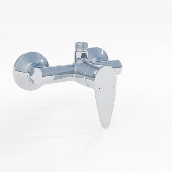 Single Lever Exposed Shower Mixer - Chrome (2)