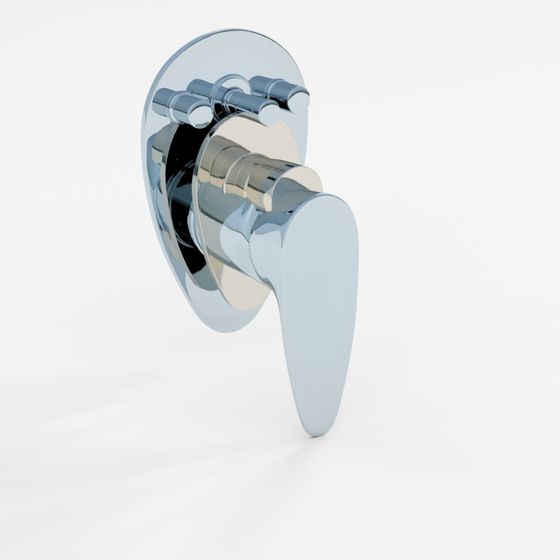 Single Lever Exposed Parts Kit of Diverter - Chrome