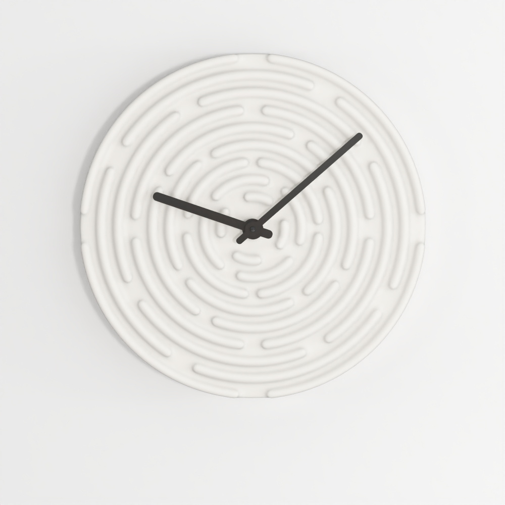 นาฬิกาติดผนังไมโนสสีขาว