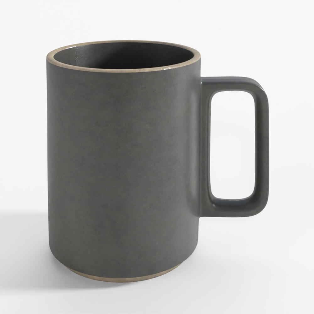 Black Porcelain Mug Cup