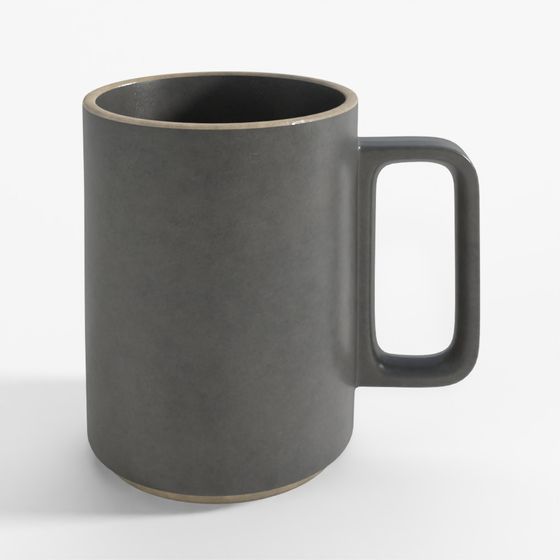 Black Porcelain Mug Cup