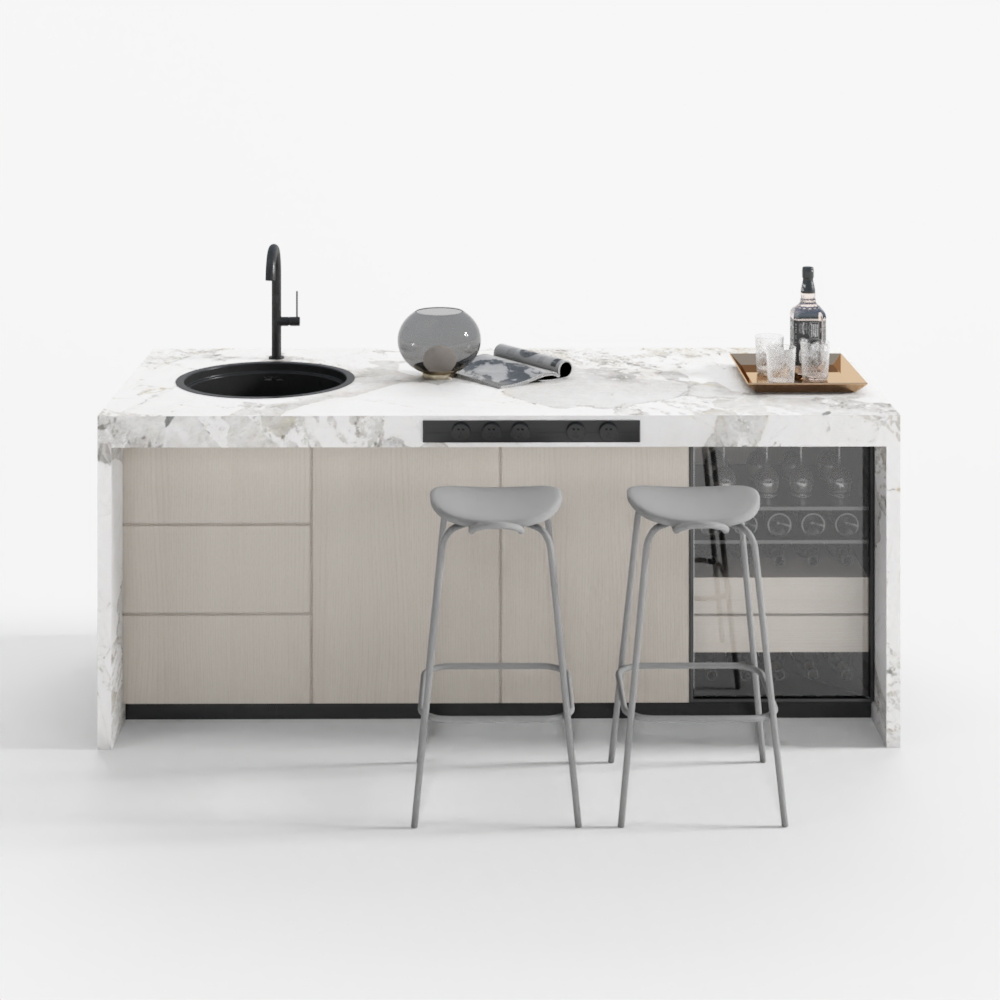 Table d'île moderne 4