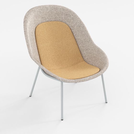 Fauteuil lounge en feutre