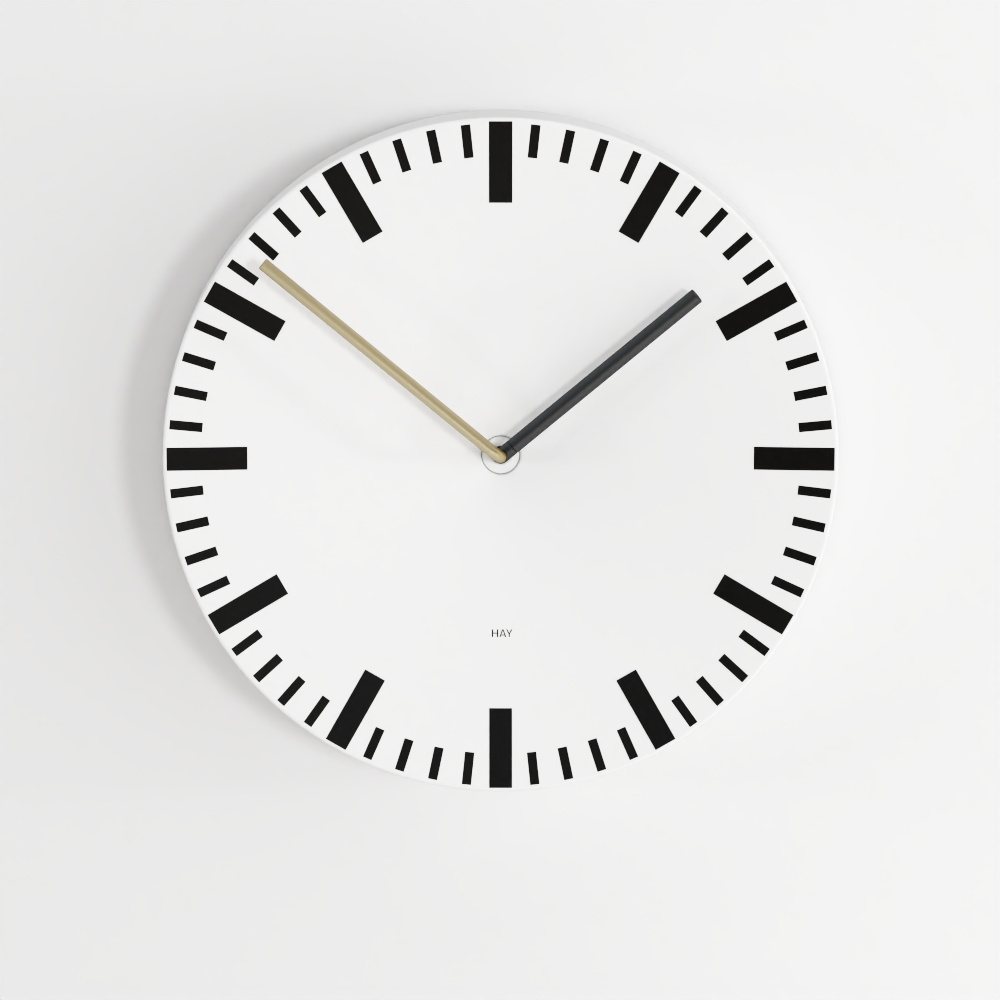 흰색 벽시계