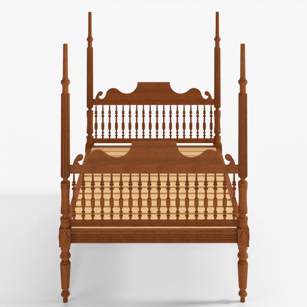 Caribbean Four-Poster Bed