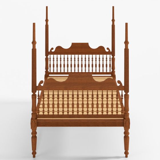 Caribbean Four-Poster Bed