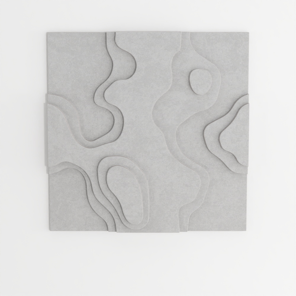 แผงผนังศิลปะเสียงอะคูสติกดิน