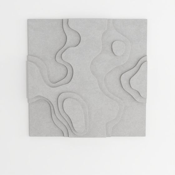 แผงผนังศิลปะเสียงอะคูสติกดิน