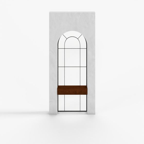 French Entryway Glass Partition 1