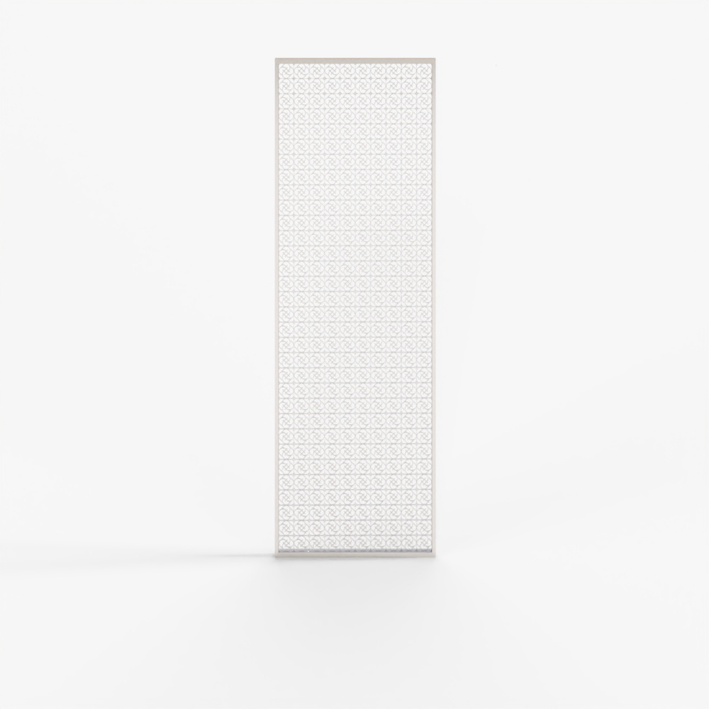 Moderner Hohlmetall-Raumteiler 3