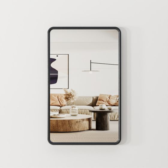 Duo Rectangular Framed Mirror