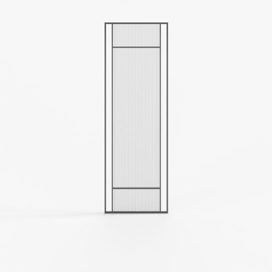 Moderner Glasscheiben-Raumteiler 1