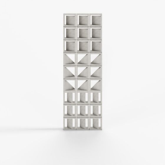 Prefabricated Hollow Concrete Brick Entryway Divider