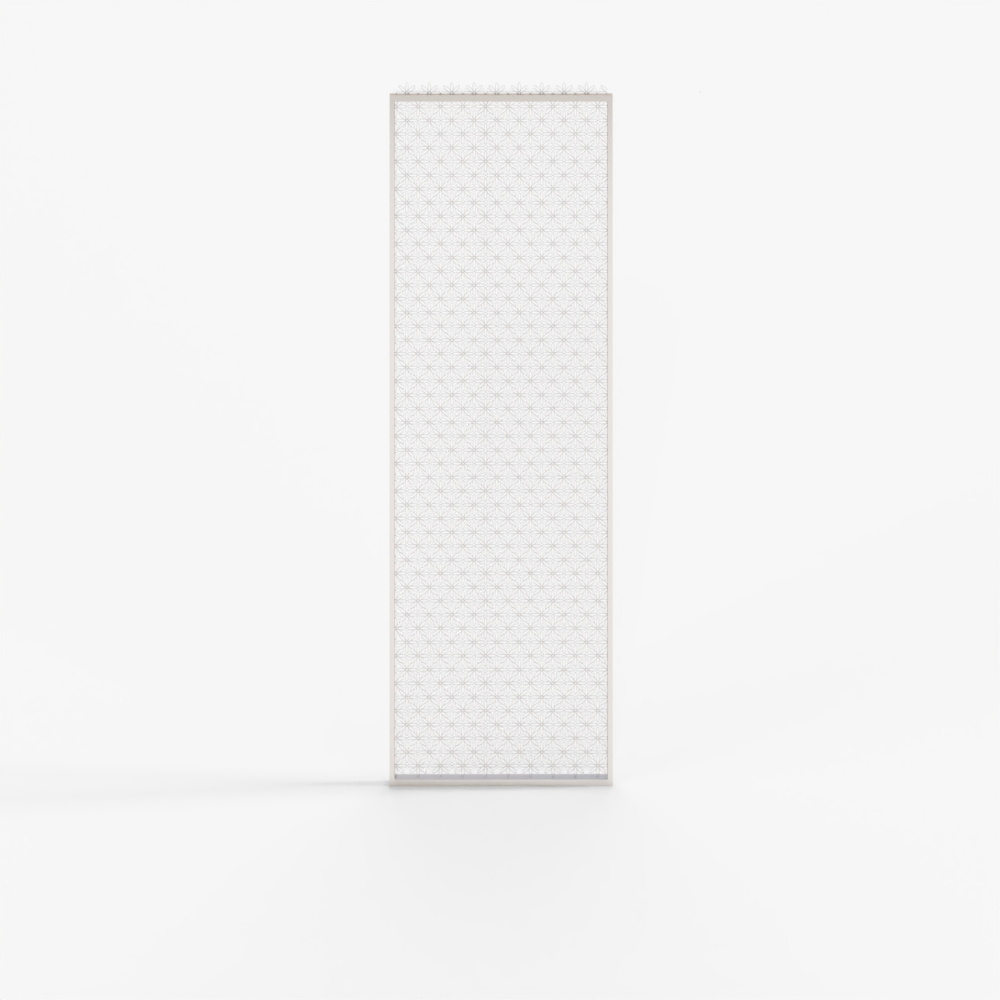 Современная металлическая ширма с прорезями 1