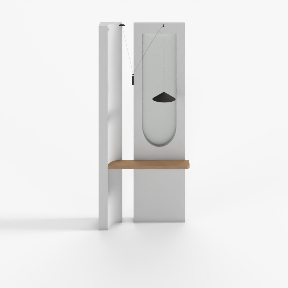 現代玄關米色隔斷