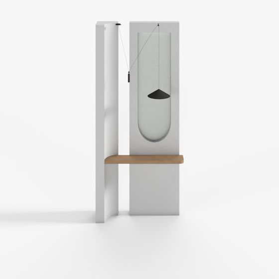 現代玄關米色隔斷