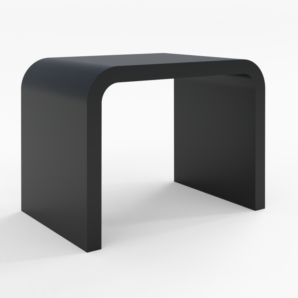 Sgabello in Pietra Nera