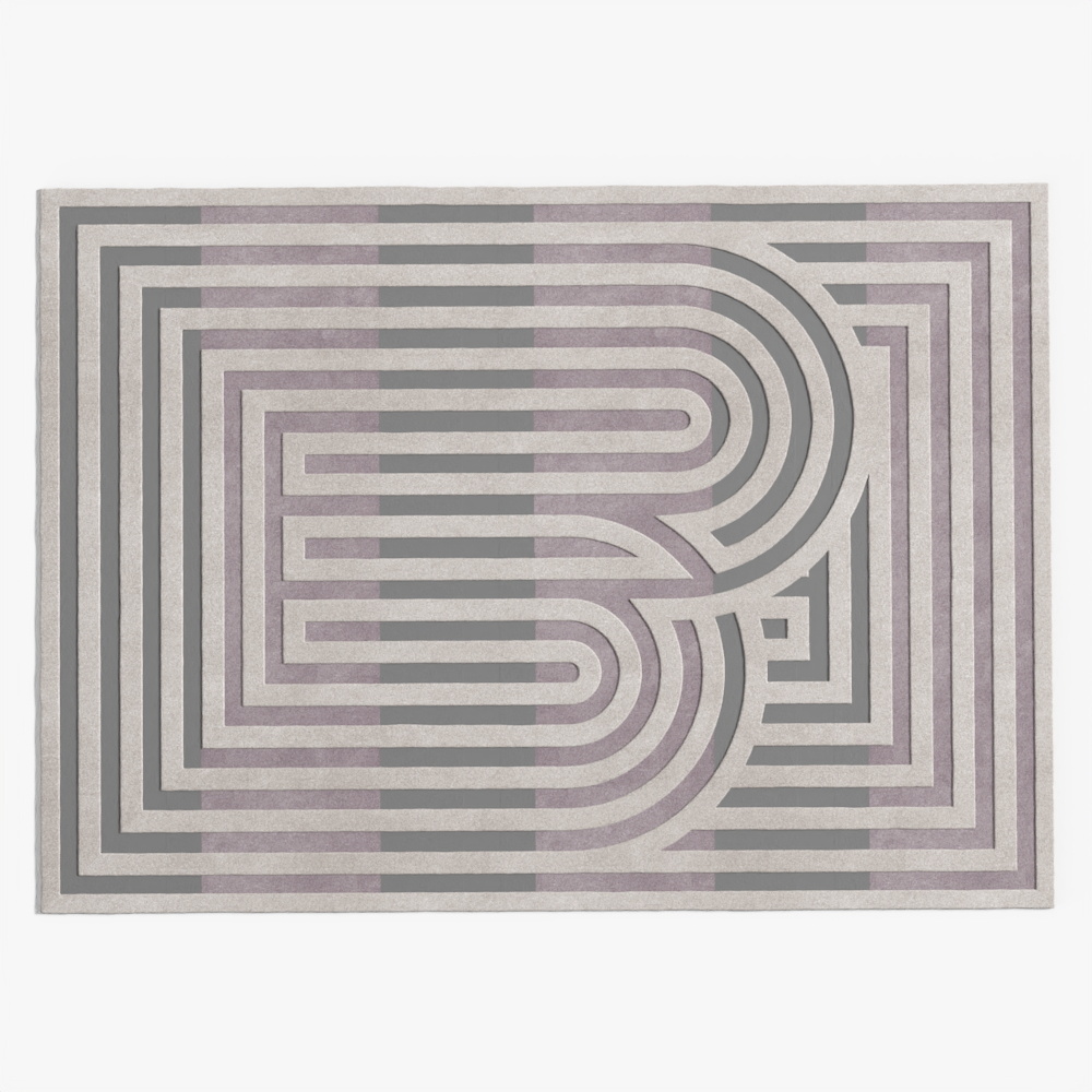 Classic Beige Rectangular Rug