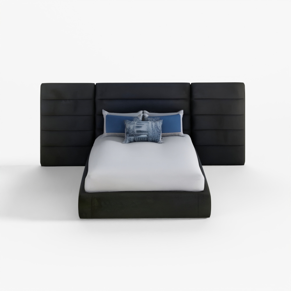Keating Bed with Wings+3.480w,2.261d,1.422mhh,