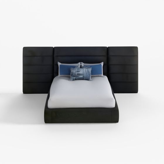 Keating Bed with Wings+3.480w,2.261d,1.422mhh,
