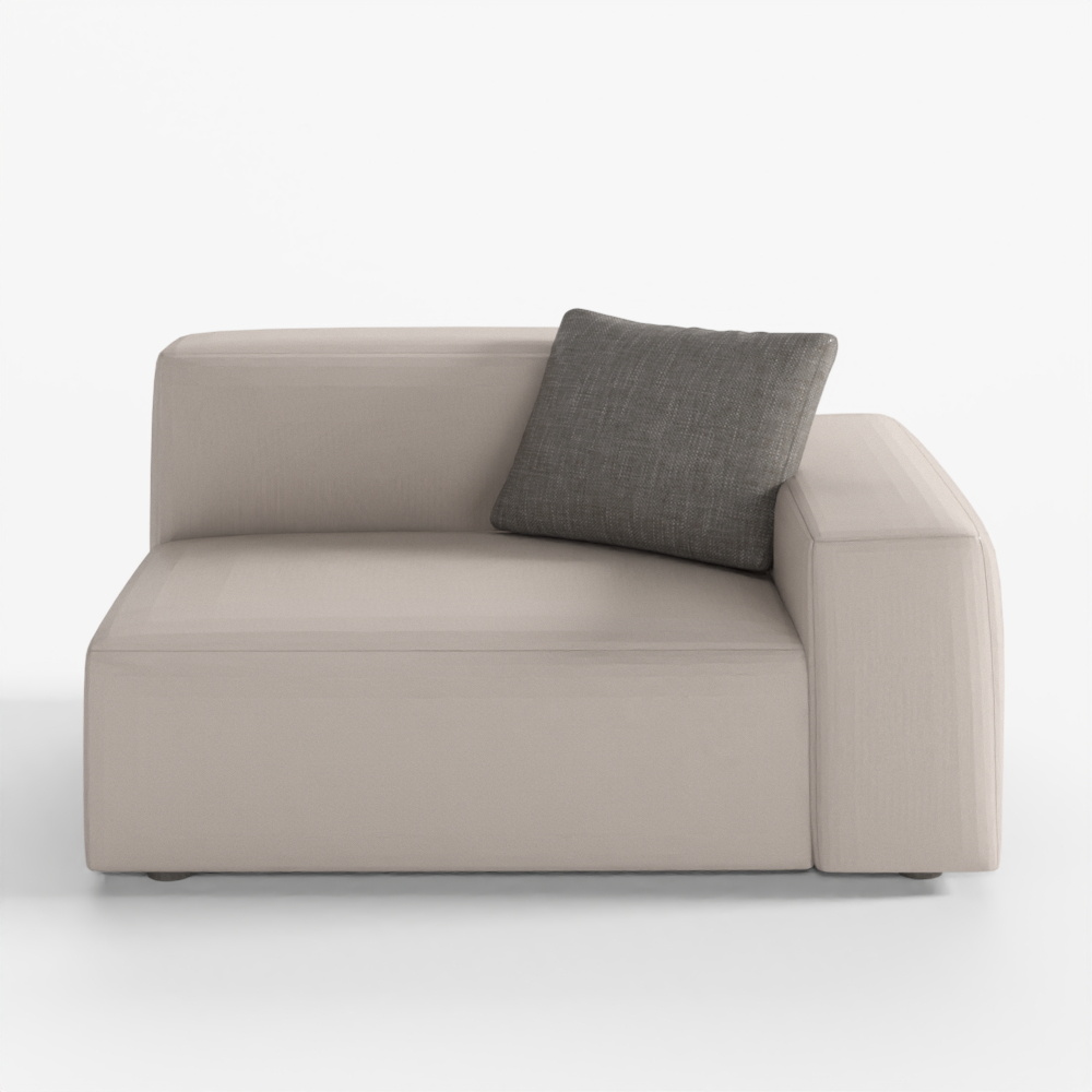 Cubic Low Armrest Sofa Model
