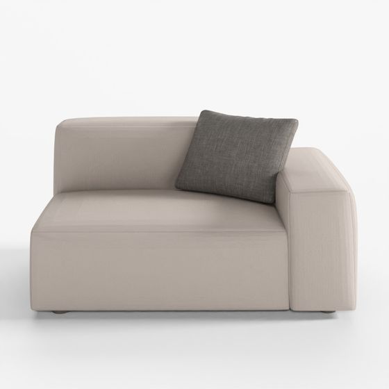 Cubic Low Armrest Sofa Model