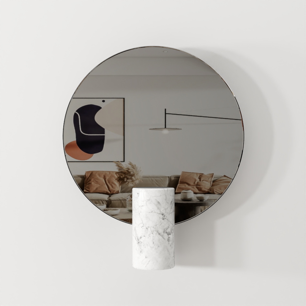 Prince Table-top Round Mirror