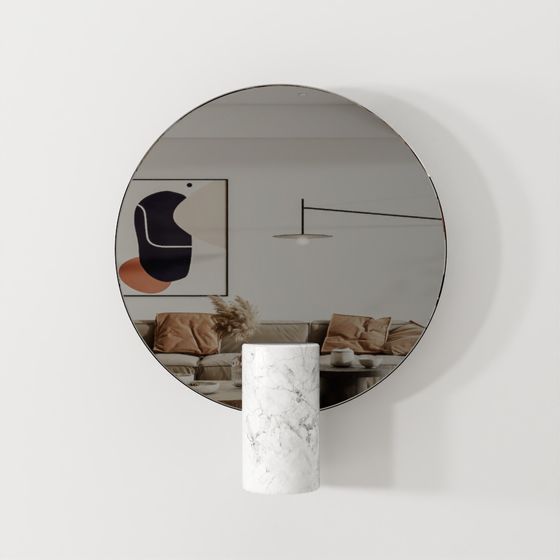 Prince Table-top Round Mirror