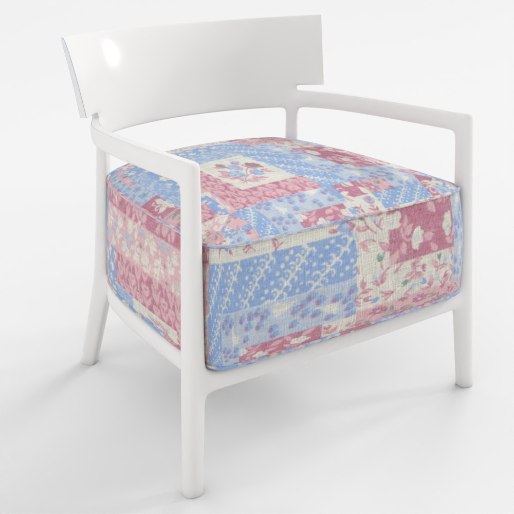 Charming Low-Poly Armchair 3D Model