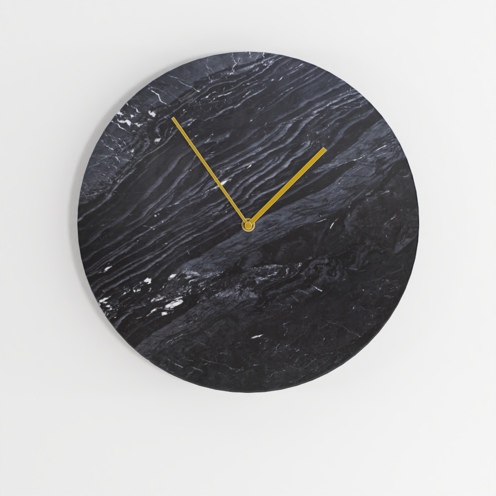 大理石の壁掛け時計2