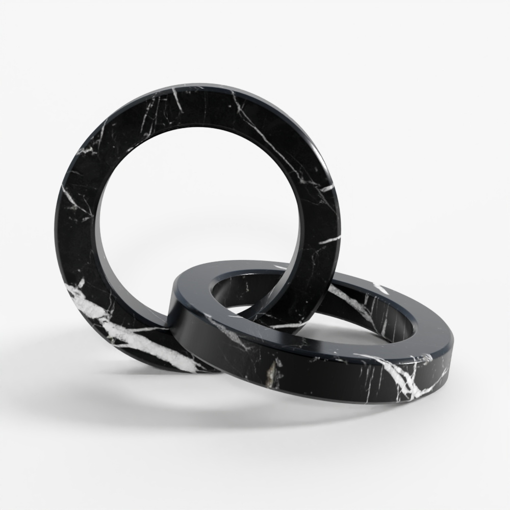 大理石の円形装飾