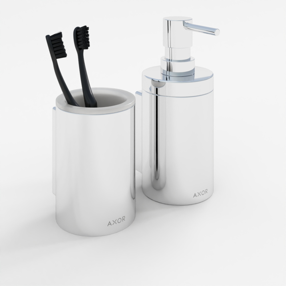 Portacepillo y dispensador de jabón
