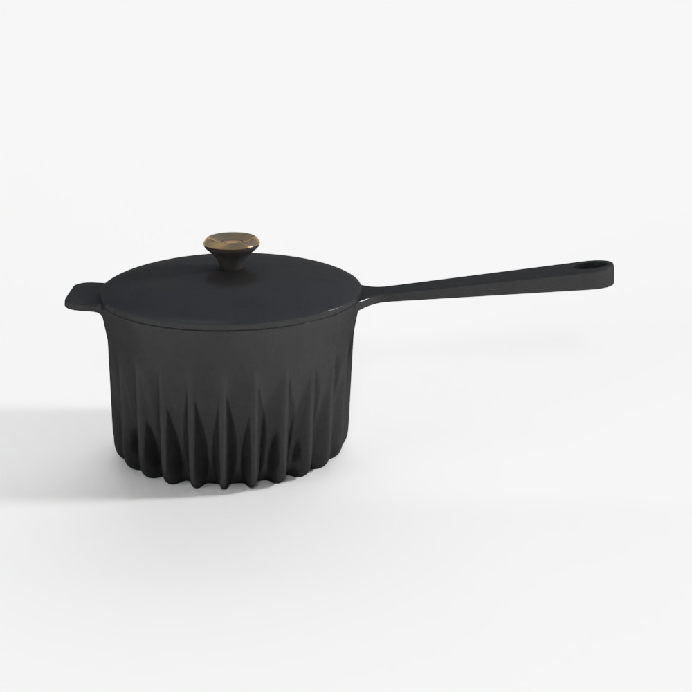 帶蓋黑色平底鍋