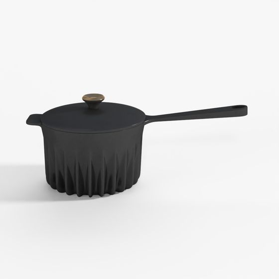 帶蓋黑色平底鍋