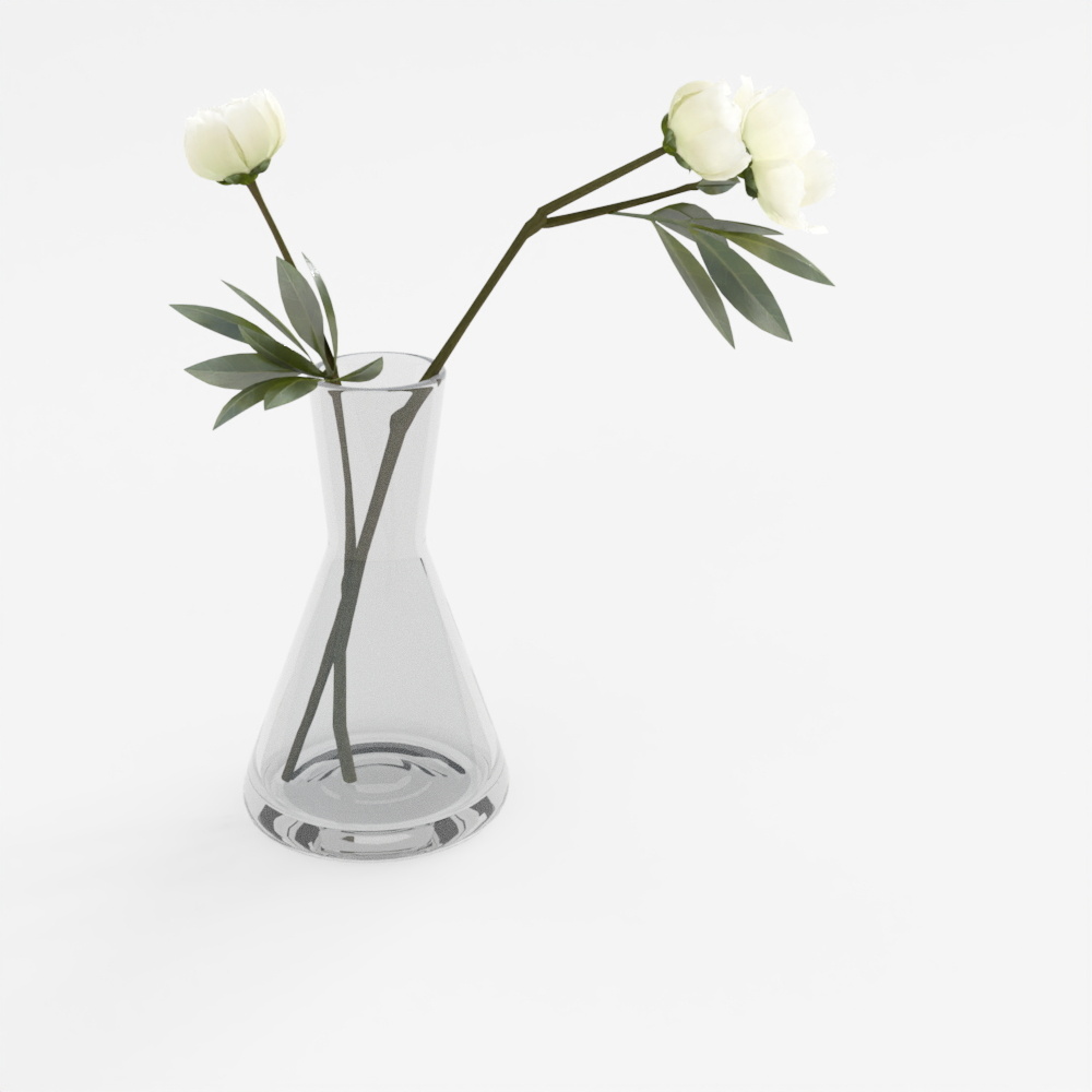 Vase flower arrangement