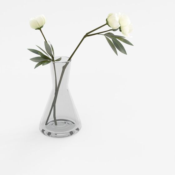 Vase flower arrangement
