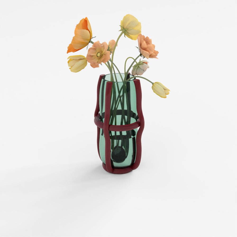 セスティエーレ花瓶（花付き）