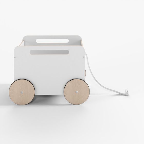 Coffre à jouets sur roues