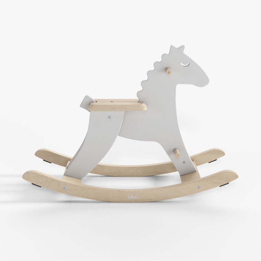 Cavallo a Dondolo Bianco